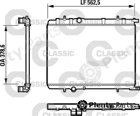 Valeo 232892 — Radiator, engine cooling VALEO CLASSIC