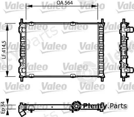 Valeo 732787 — Radiator, engine cooling
