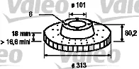 Valeo 186685 — Brake Disc