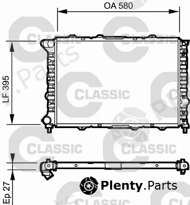 Valeo 232013 — Radiator, engine cooling VALEO CLASSIC