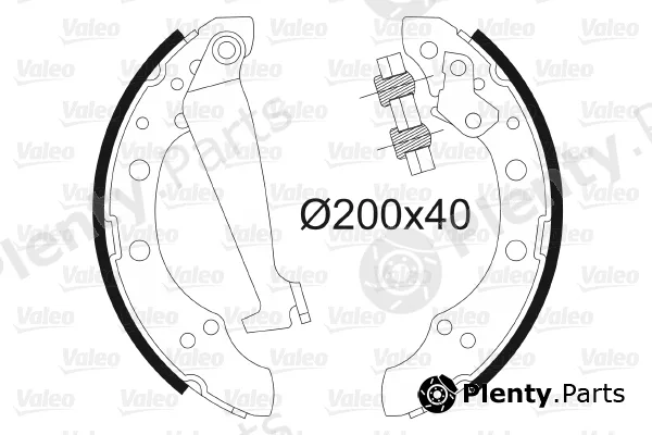 Valeo 562080 — Brake Shoe Set