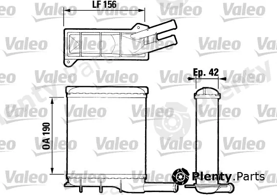 Valeo 883404 — Heat Exchanger, interior heating