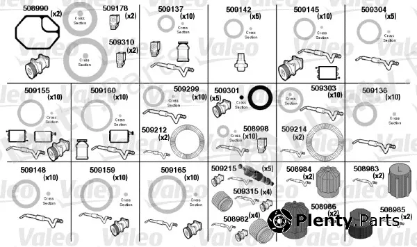 Valeo 509337 — Gasket, coolant pipe