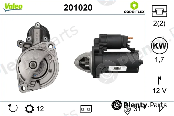 Valeo 201020 — Starter VALEO CORE-FLEX