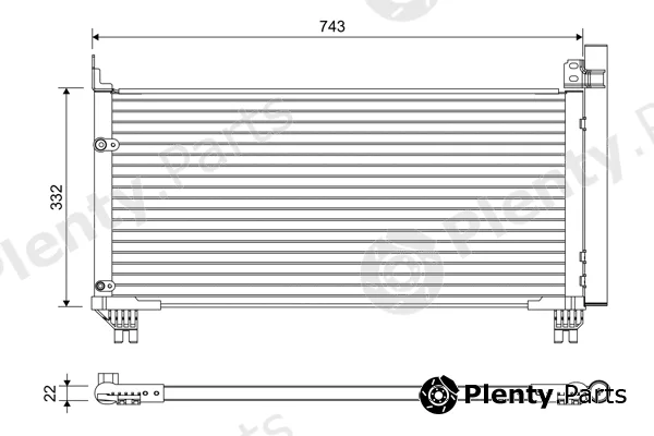 Valeo 822661 — Condenser, air conditioning