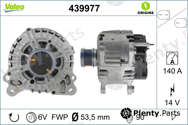 Valeo 439977 — Alternator VALEO ORIGINS NEW OE TECHNOLOGY