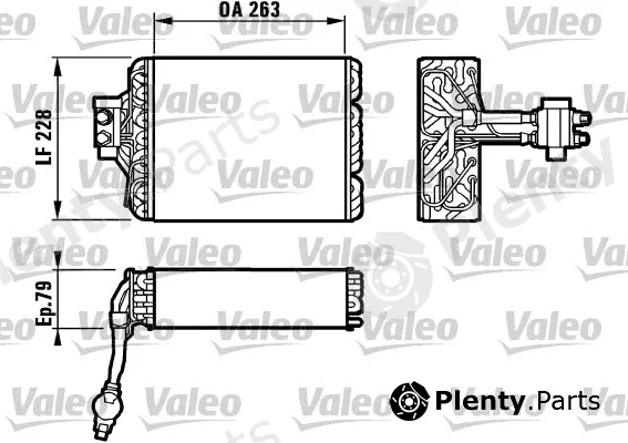 Valeo 817101 — Evaporator, air conditioning
