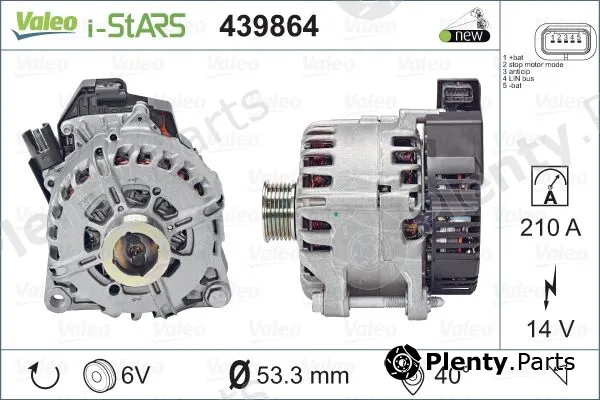 Valeo 439864 — Alternator, starter VALEO ORIGINS NEW STOP&START OE TECHNOLOGY