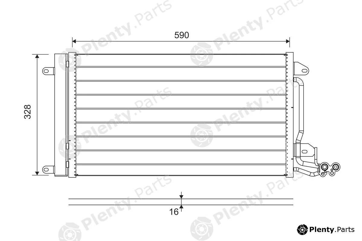 Valeo 814364 — Condenser, air conditioning