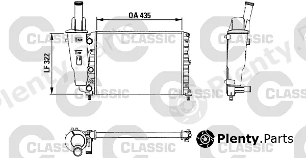 Valeo 230976 — Radiator, engine cooling VALEO CLASSIC