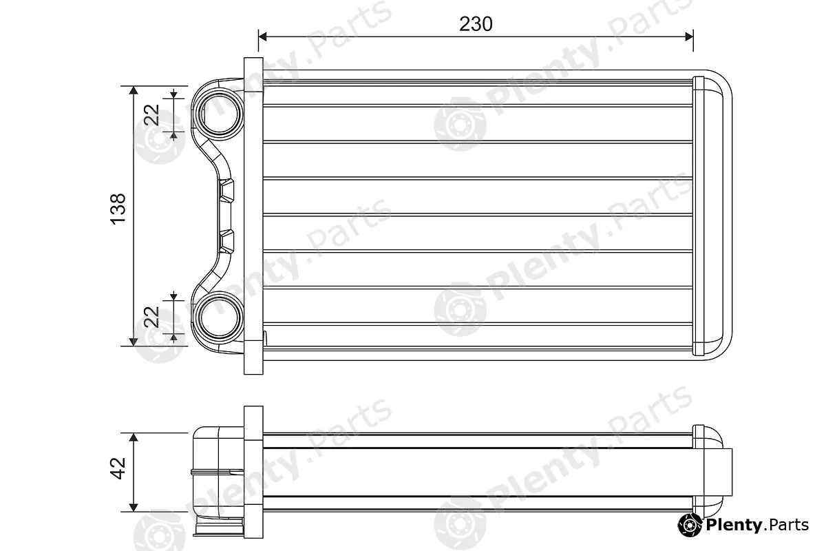 Valeo 812255 — Heat Exchanger, interior heating