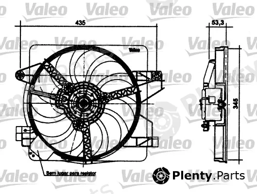 Valeo 698496 — Fan, engine cooling
