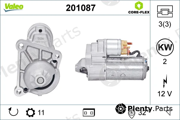 Valeo 201087 — Starter VALEO CORE-FLEX