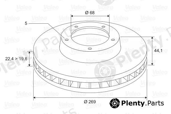 Valeo 197500 — Brake Disc