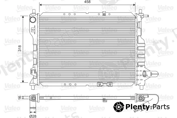 Valeo 701598 — Radiator, engine cooling