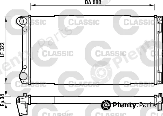 Valeo 232913 — Radiator, engine cooling VALEO CLASSIC
