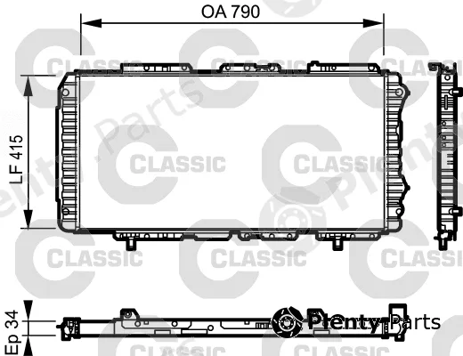 Valeo 231611 — Radiator, engine cooling VALEO CLASSIC