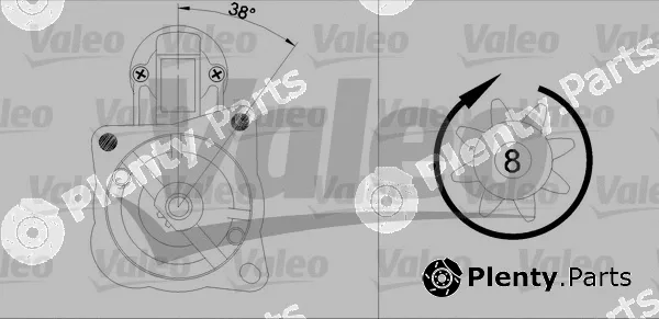 Valeo 455582 — Starter VALEO RE-GEN REMANUFACTURED