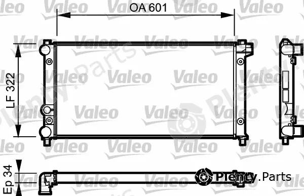 Valeo 730542 — Radiator, engine cooling