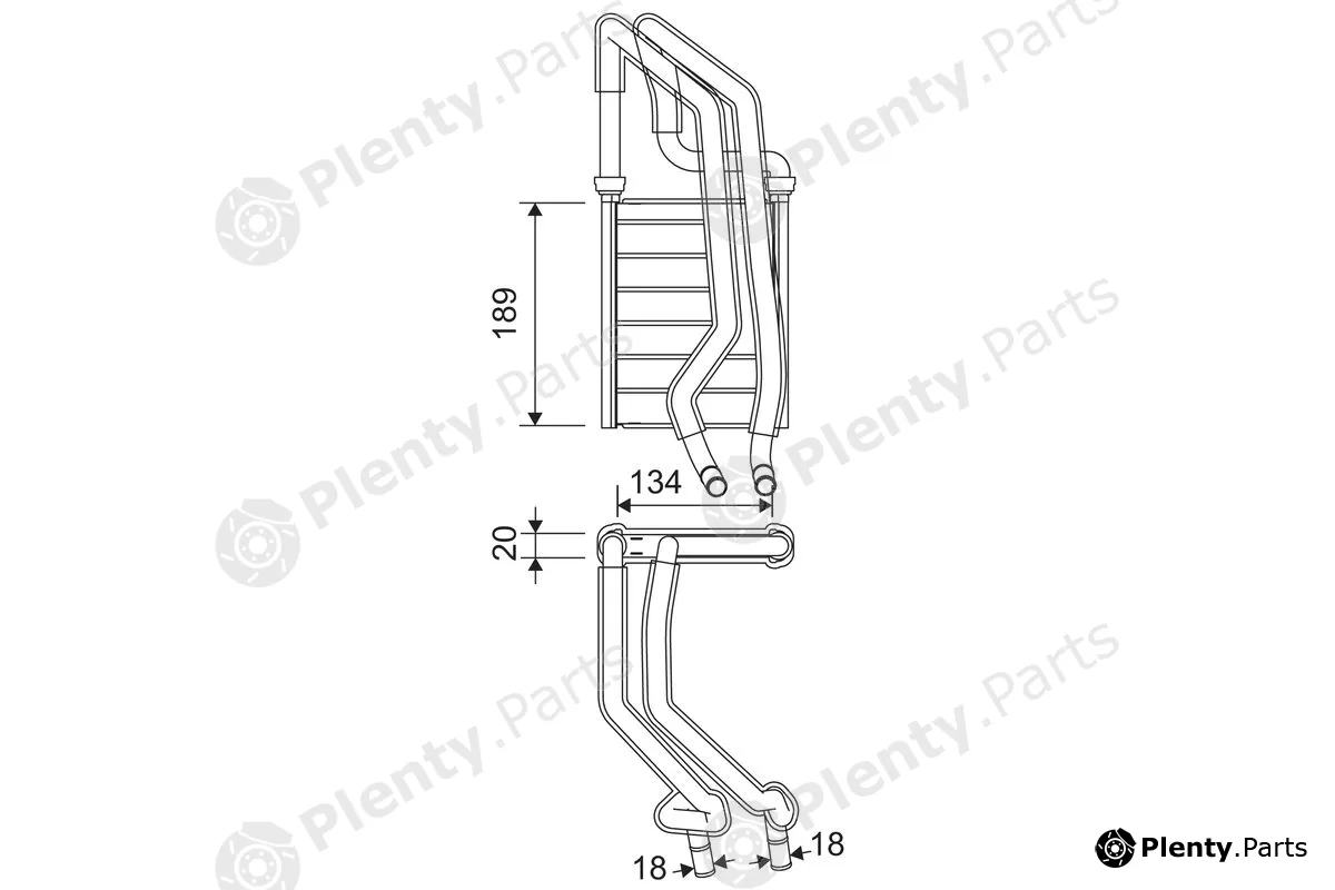Valeo 811610 — Heat Exchanger, interior heating