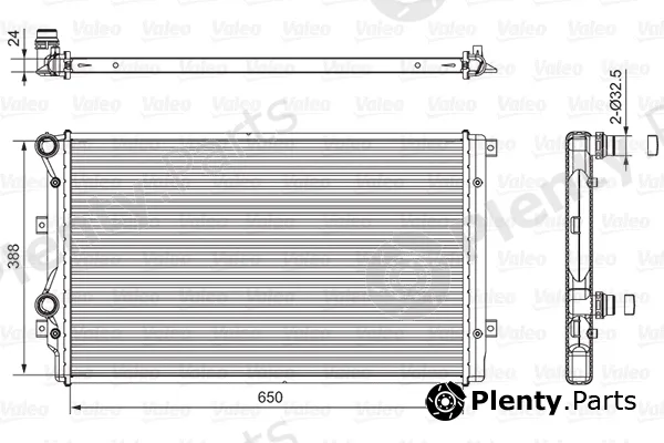 Valeo 701540 — Radiator, engine cooling
