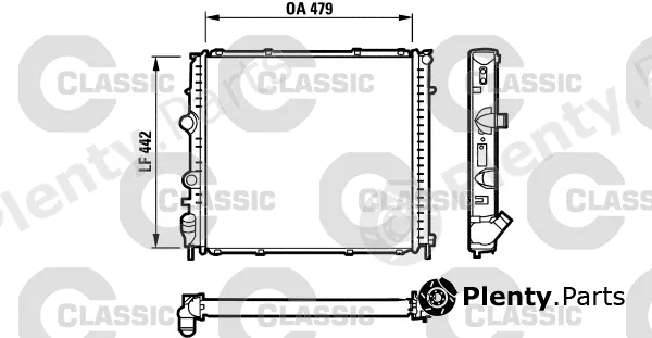 Valeo 231910 — Radiator, engine cooling VALEO CLASSIC