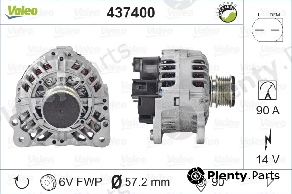 Valeo 437400 — Alternator VALEO RE-GEN REMANUFACTURED
