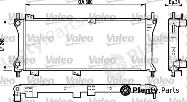 Valeo 732792 — Radiator, engine cooling