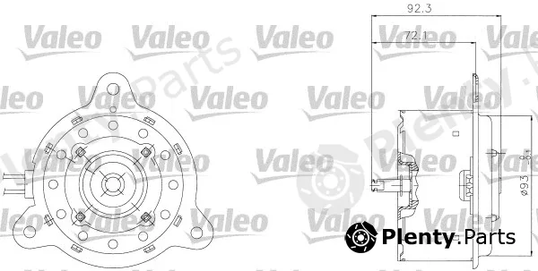 Valeo 698301 — Electric Motor, radiator fan