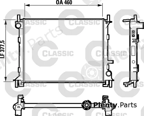 Valeo 232731 — Radiator, engine cooling VALEO CLASSIC