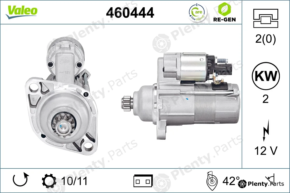 Valeo 460444 — Starter VALEO RE-GEN REMANUFACTURED