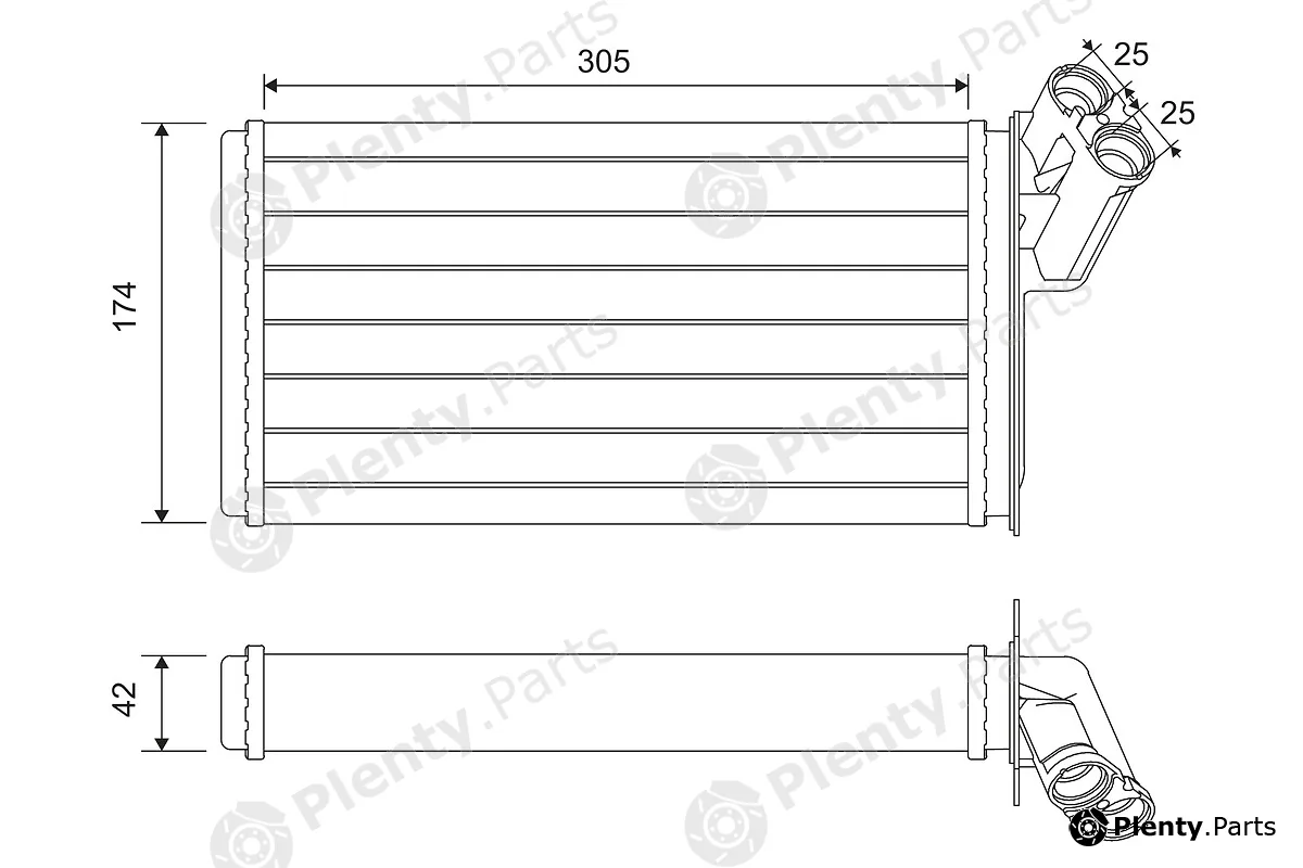 Valeo 812116 — Heat Exchanger, interior heating