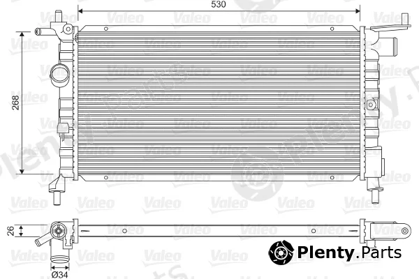 Valeo 732606 — Radiator, engine cooling