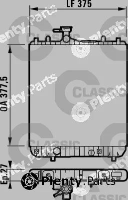 Valeo 232719 — Radiator, engine cooling VALEO CLASSIC
