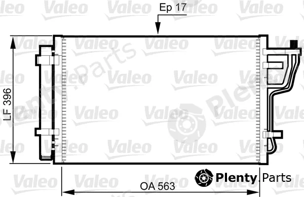 Valeo 814351 — Condenser, air conditioning