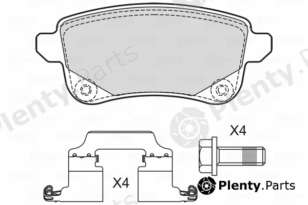 Valeo 601706 — Brake Pad Set, disc brake