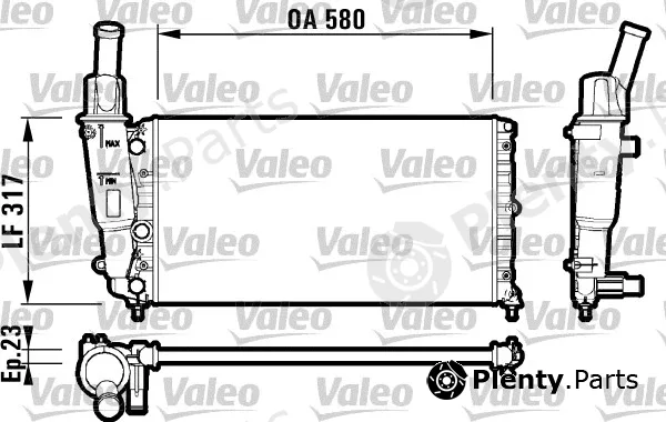 Valeo 732705 — Radiator, engine cooling