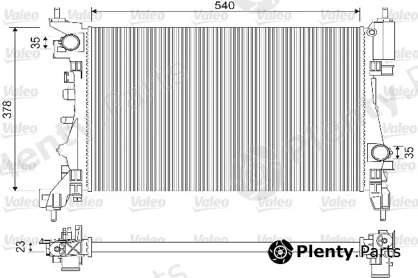 Valeo 733114 — Radiator, engine cooling