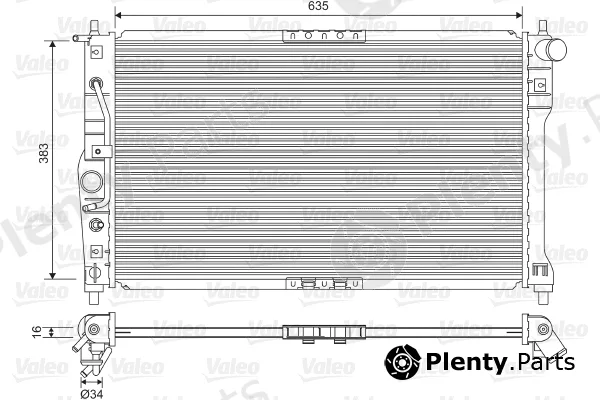 Valeo 734249 — Radiator, engine cooling