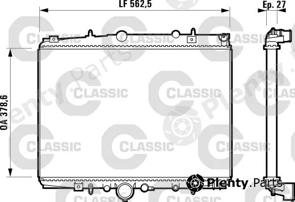Valeo 232598 — Radiator, engine cooling VALEO CLASSIC