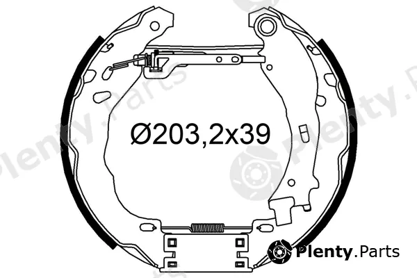 Valeo 554910 — Brake Shoe Set