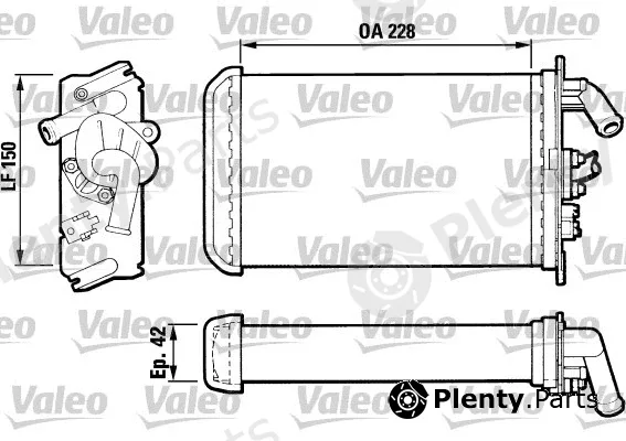 Valeo 883791 — Heat Exchanger, interior heating