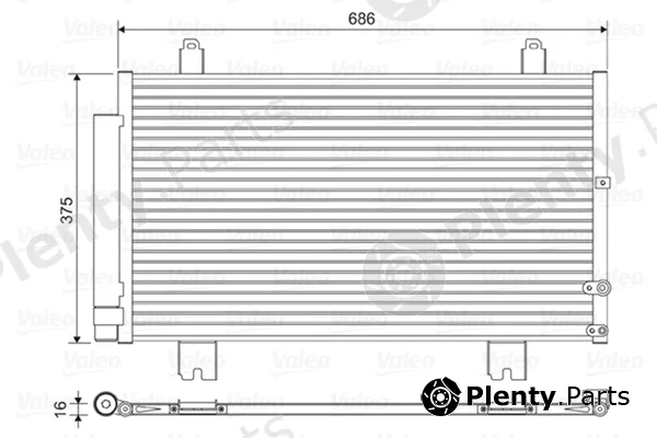 Valeo 814451 — Condenser, air conditioning