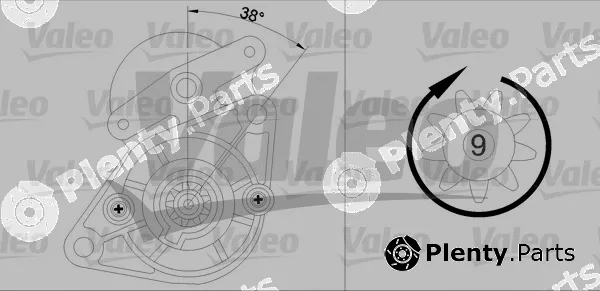 Valeo 455638 — Starter VALEO RE-GEN REMANUFACTURED