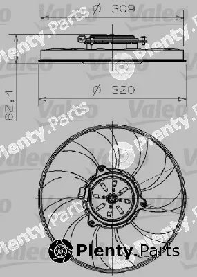 Valeo 696001 — Fan, engine cooling