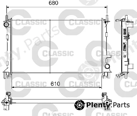 Valeo 232735 — Radiator, engine cooling VALEO CLASSIC