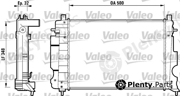 Valeo 732120 — Radiator, engine cooling
