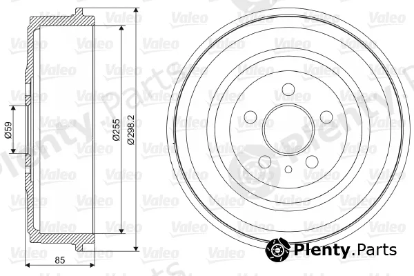 Valeo 237005 — Brake Drum