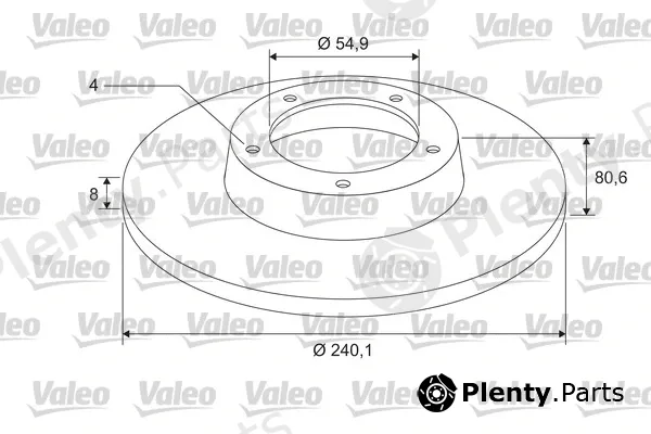 Valeo 675403 — Brake Disc COATED