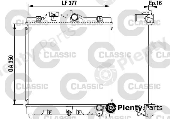 Valeo 231434 — Radiator, engine cooling VALEO CLASSIC